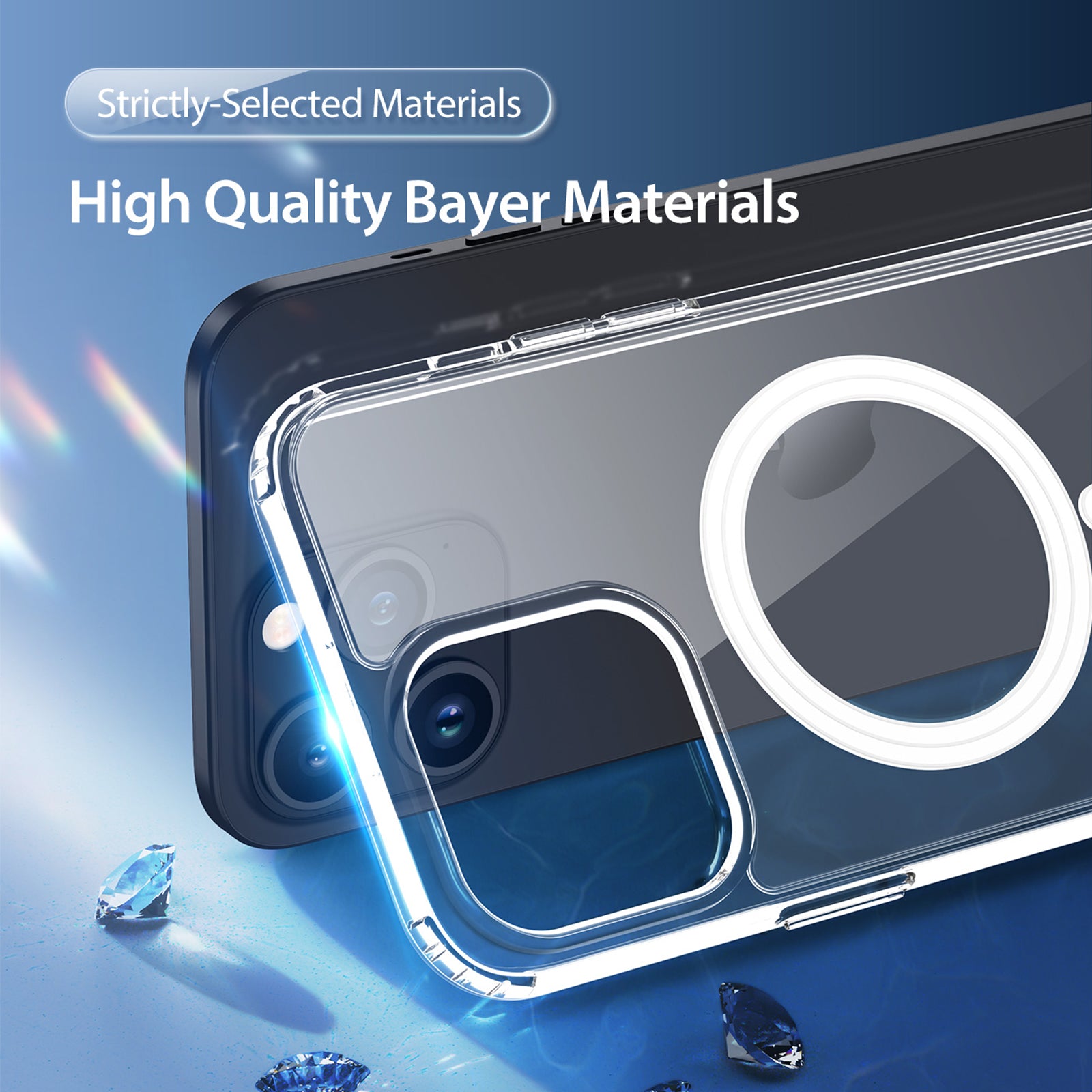 DUX DUCIS Clin Series for iPhone 15 Pro Max Magnetic Phone Case TPU PC Clear Cover Compatible with MagSafe DUX DUCIS Clin Series for iPhone 15 Pro Max Magnetic Phone Case TPU PC Clear Cover Compatible with MagSafe